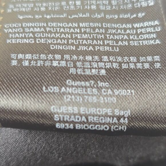 Guess Legging Slim Fit Low Rose Women's 26 Black with Pockets - Picture 15 of 16